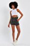 Exclusive Collection Tie-Up Denim Shorts (4013K) - 2