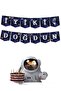 Cardboard Writing Themed Happy Birthday Space Banner - 2