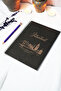 دفتر ملاحظات A5 بدون ملاحظات بغطاء كرافت أسود بطابع اسطنبول (120 ورقة) 15 × 21 سم - دفتر مدرسي