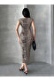 Women's Sleeveless Leopard Print Dress - 5