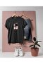 Unisex T-Shirt with Oversized Makeup Material Design - 3