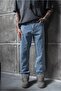 Washed Blue Baggy Pants