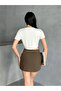 Women's Crew Neck Crop T-shirt - 5