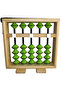 Iq Arithmetic Brand 5-Digit Trainer Soroban / Abacus - Green - 2