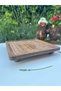 Natural Wood Presentation Stand, Wooden Cake Stand, Wooden Fruit Plate, Natural Wood on Foot - 4