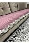Lacy Striped Sponge Velvet Non-Slip Sofa Bed Seat Cover (85X210)