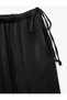 Aerobin Satin Wide Leg Pants with Tie Waist on the Sides - 5