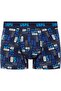 U.S. Polo Assn. Men's 80509 Navy Blue-Sax-Printed 3-Piece Boxer - 4