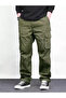 Men's Cargo Pocketed Gabardine Baggy Pants - 2