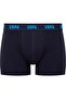 U.S. Polo Assn. Men's 80509 Navy Blue-Sax-Printed 3-Piece Boxer - 2