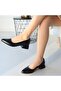 Desniy black classic heeled shoes 4 cm - 4