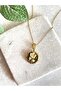 Flower Model Enameled Steel Necklace - 2
