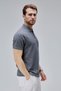 Men's Standard Fit Cotton Soft Texture Cool Waffle Fabric Polo Neck T-Shirt - 4
