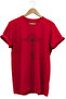Motorcycle Wing and Skeleton Linear Design Printed 100% Cotton Regular Fit Premium Red T-Shirt