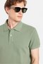 Men's Slim Fit Slim Fit 100% Cotton Green Polo Neck T-Shirt - 2