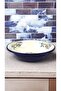 32 cm 3.5 Liter Enamel Basin Whisk and Mixing Bowl, Dough Basin. Fruit Bowl. Dower. Large Bowl - 6
