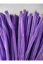 50 Pieces Dark Purple Chenille, Feathered Wire Suitable for Flower Making, 30 cm 6mm - 2