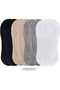 Women's/Girl's Non Slip No Show Socks/Socks Liner/Footies Socks/Foot Cover (Pack Of 4)