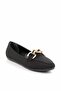 Matte Black Women's Loafer Shoes K01688020738 - 3