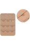 Women's Bra Extender With Elastic 3-Hook, Black, White Beige Pack of 3, One Size - 7
