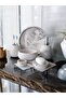6-Piece Marble Pattern Concrete Bathroom Set, Soap Dish, Toothbrush Holder, Accessories, Towel Holder, Tray, Candle Holder, Decoration