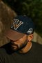 Men's Denim Sports Hat – Letter W Embroidery Detail, Adjustable, Outdoor Style - 2