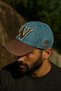 Men's Denim Sports Hat – Letter W Embroidery Detail, Adjustable, Outdoor Style - 2