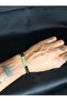 Natural Looking Black Hematite & Natural Jade Stone Beaded Handmade Bracelet - Unisex - 3
