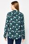 Women Spread Collar Long Sleeve Floral, Print Shirt, Multicolor - 2