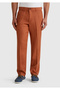 Men's Dark Brown 100% Linen Trousers