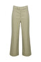 Khaki High Waist Culotte Pants