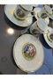 Esterhomedecor 6 Person Porcelain Coffee Cup Set Cup Set with Marquise - 8