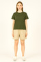 Women's Plain T-Shirt – Medium Fabric, Suitable for Daily Wear, Comfort Fit - 4