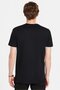 Men's Slim Fit Slim Fit 100% Cotton Soft Texture Printed Black Crew Neck T-Shirt - 5