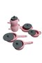 Ozka Hobby Pink Painted Wooden Toy Tencre and Pan Set - 2
