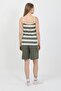 Women's Rope Strap Cotton Combed Shorts Set Khaki 3634 - 6