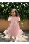 Baby Girl Short Sleeve Long Bow Birthday Party Wedding Special Occasion Evening Dress Girl's Dress - 6