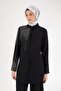 Stone Detailed Shirt Collar Double Suit-Black 25Yt602 - 4