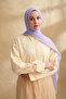 Muslin Leaf Pattern Shawl 3351-207 Light Lilac - 3