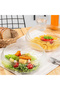 Rustic Salad Bowl - Large Size 26 cm Glass Salad Fruit Pasta Presentation Bowl - Handmade - 3