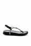 Black Lame Women's Sandals K05197110209