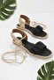 Black Women's Sandals K05874060202 - 2