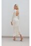 Alika backless Dress- Cream - 3