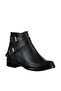 A726193409 Black Skin Low Heeled Women's Boots - 4