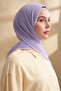 Muslin Leaf Pattern Shawl 3351-207 Light Lilac