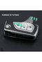 Toyota Compatible Corolla, Auris, Yaris, Avensis, Verso, Hilux Leather Look Tpu Key Case Cover (Green) - 5