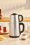 Tea Break 2 In 1 Çelik Su Isıtıcı Çay Makinesi Inox Siyah