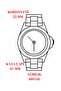 Function Men's Wrist Watch Steel Case & Steel Band Silver-Blue Zmfer185 - 5
