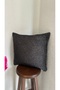 Black Glitter Living Room Throw Pillow Cover - 4