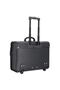 2 Wheels Pilotentrolley 46 cm with Laptop Compartment, Black, Artificial Leather - 2
